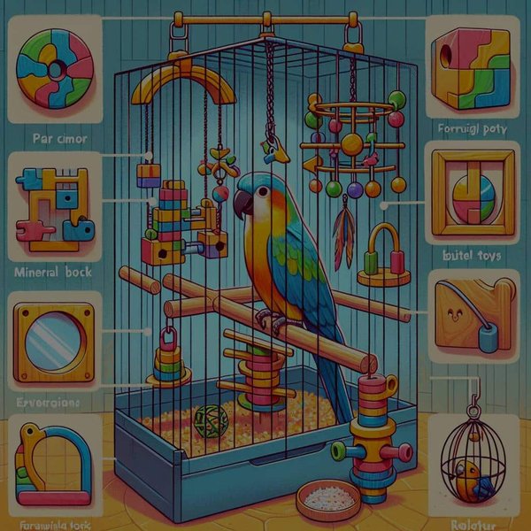 What Are the Best Enrichment Activities for a Solo Caged Parrot?